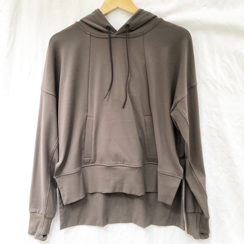 ATHLETA | MISSION HOODIE PULLOVER SWEATER IN SHALE MEDIUM - Picture 7 of 12